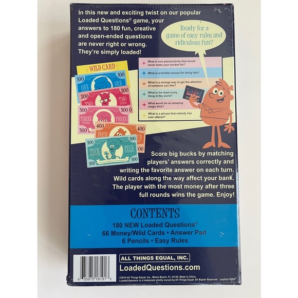 Loaded Answers Board Game The Game Where Funny Meets Money - Picture 2 of 3